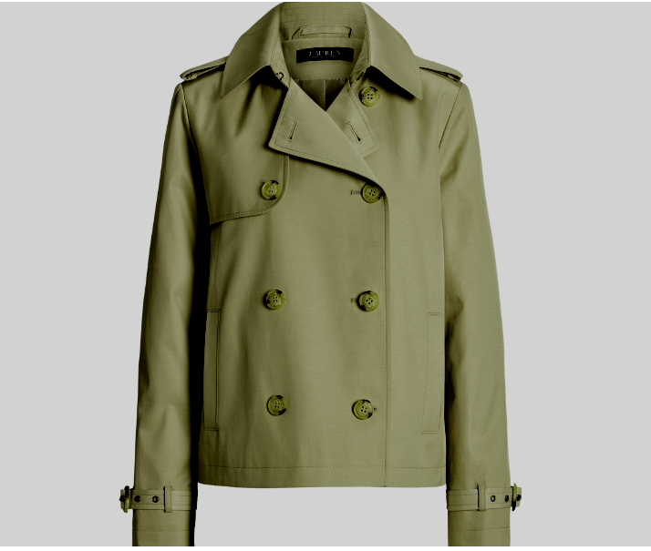 LAUREN RALPH LAUREN Double-Breasted Trench Coat