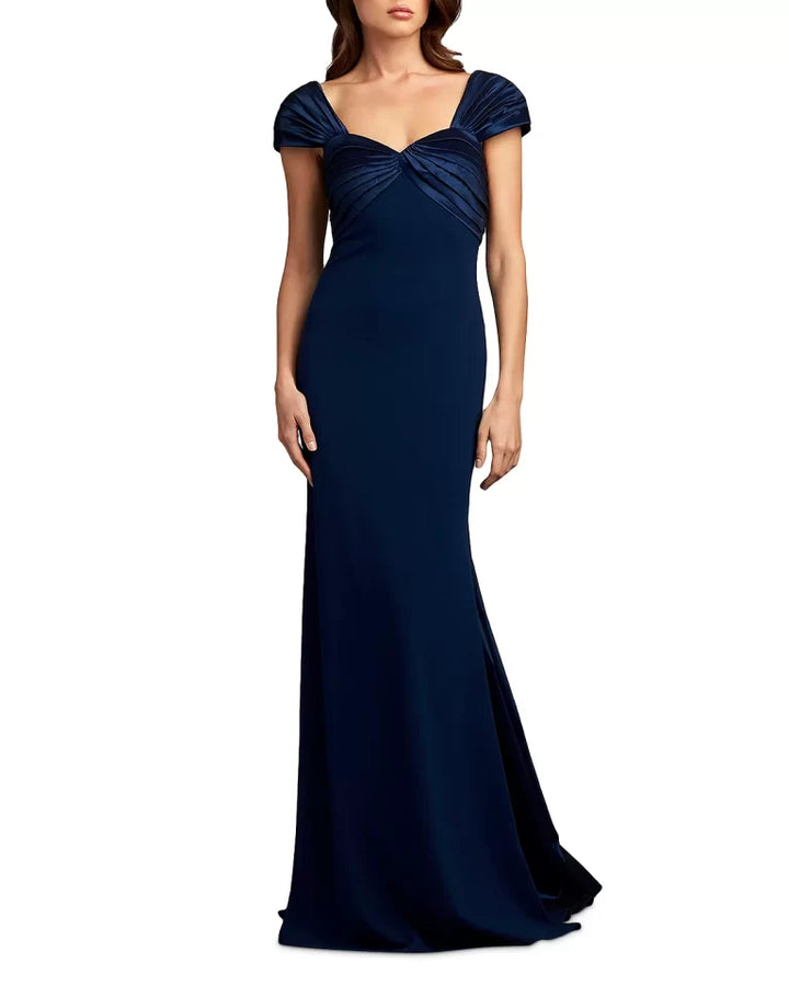 Tadashi Shoji Twisted Taffeta Trumpet Dress