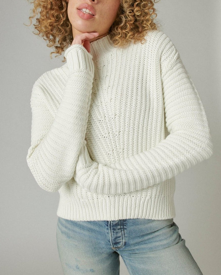 Lucky Brand Textured Turtleneck Sweater