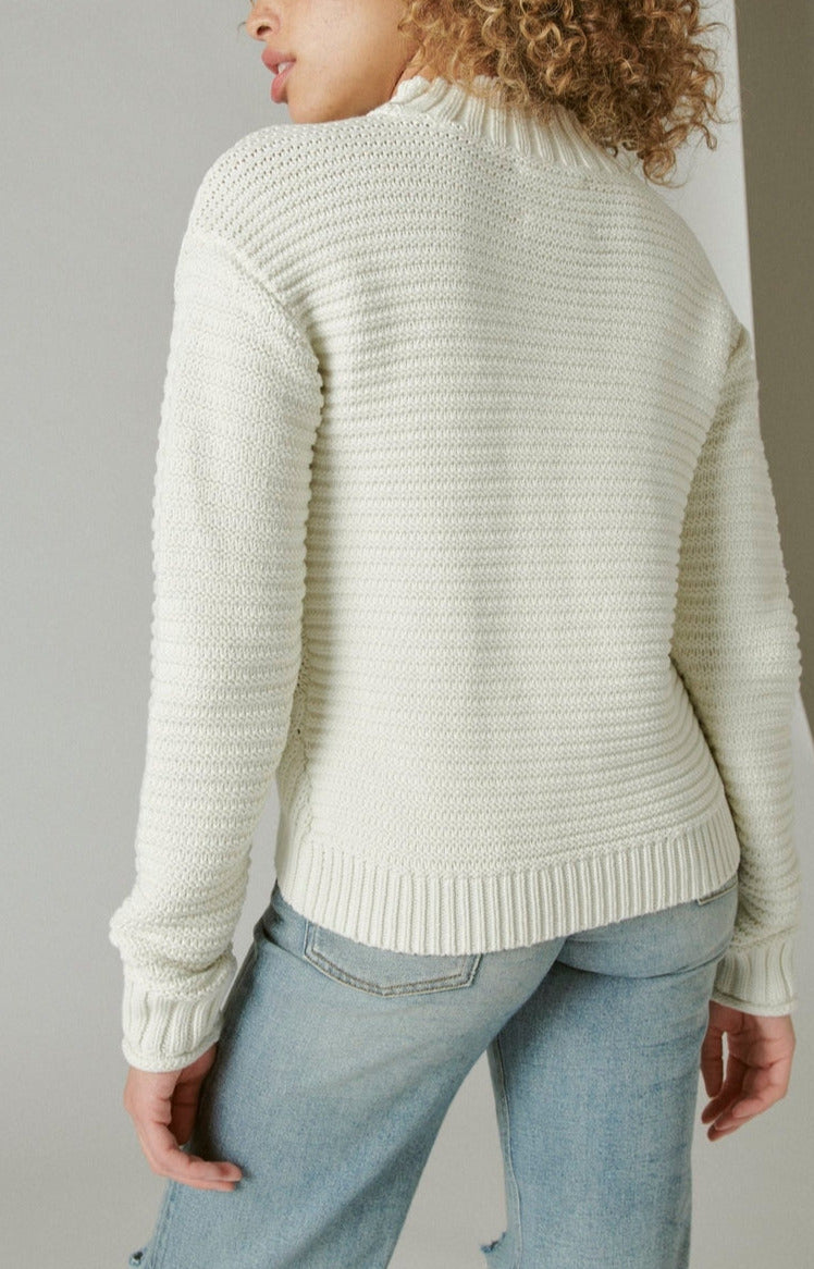 Lucky Brand Textured Turtleneck Sweater