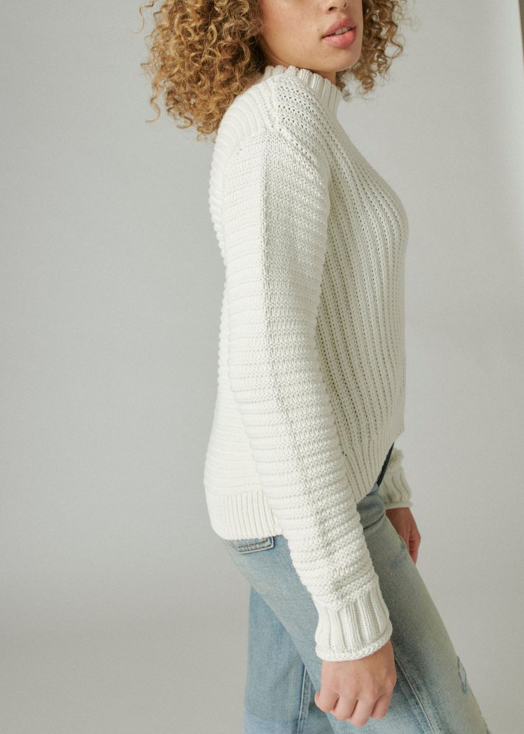 Lucky Brand Textured Turtleneck Sweater