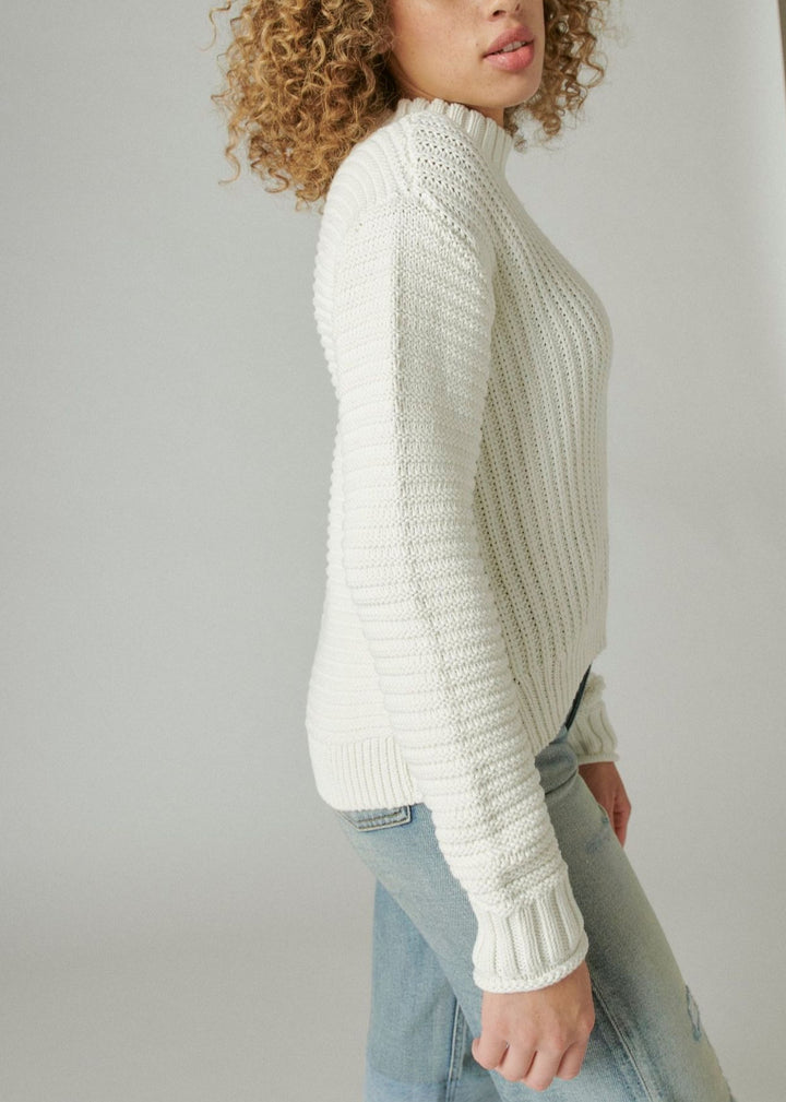 Lucky Brand Textured Turtleneck Sweater