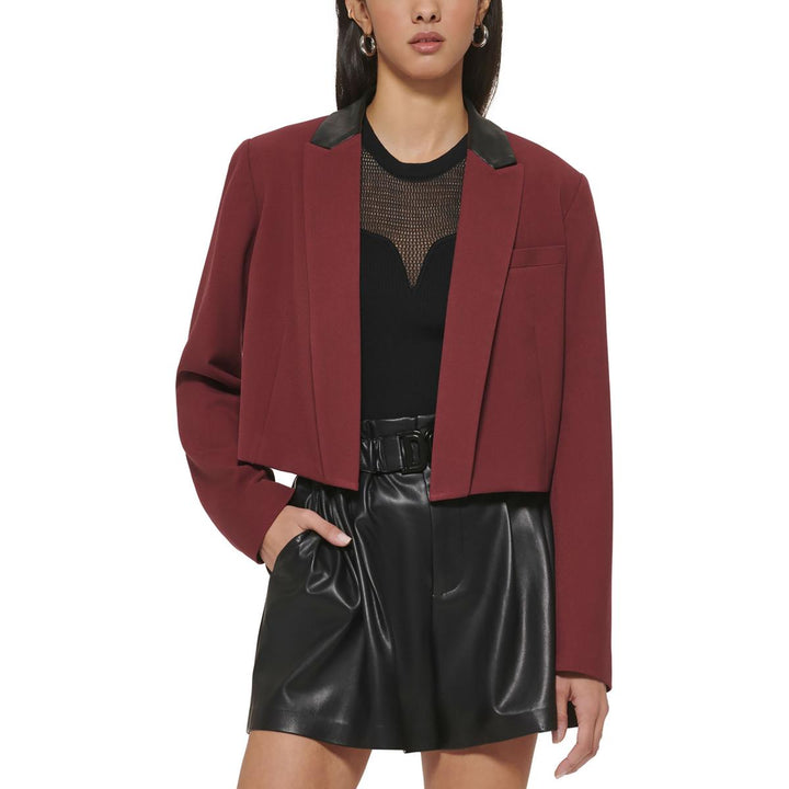 Dkny Cropped Open-Front Blazer