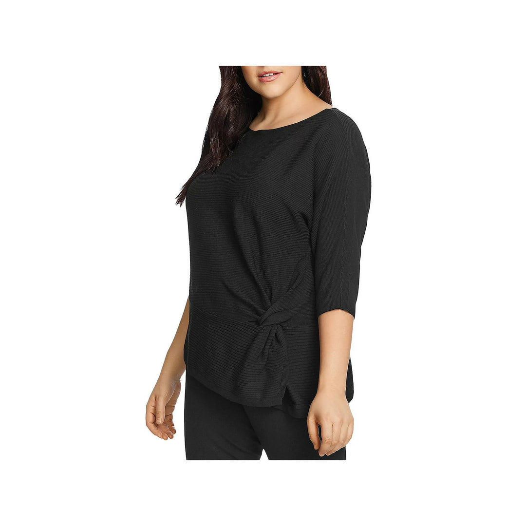 Vince Camuto Plus Dolman Sleeve Side Twist Top