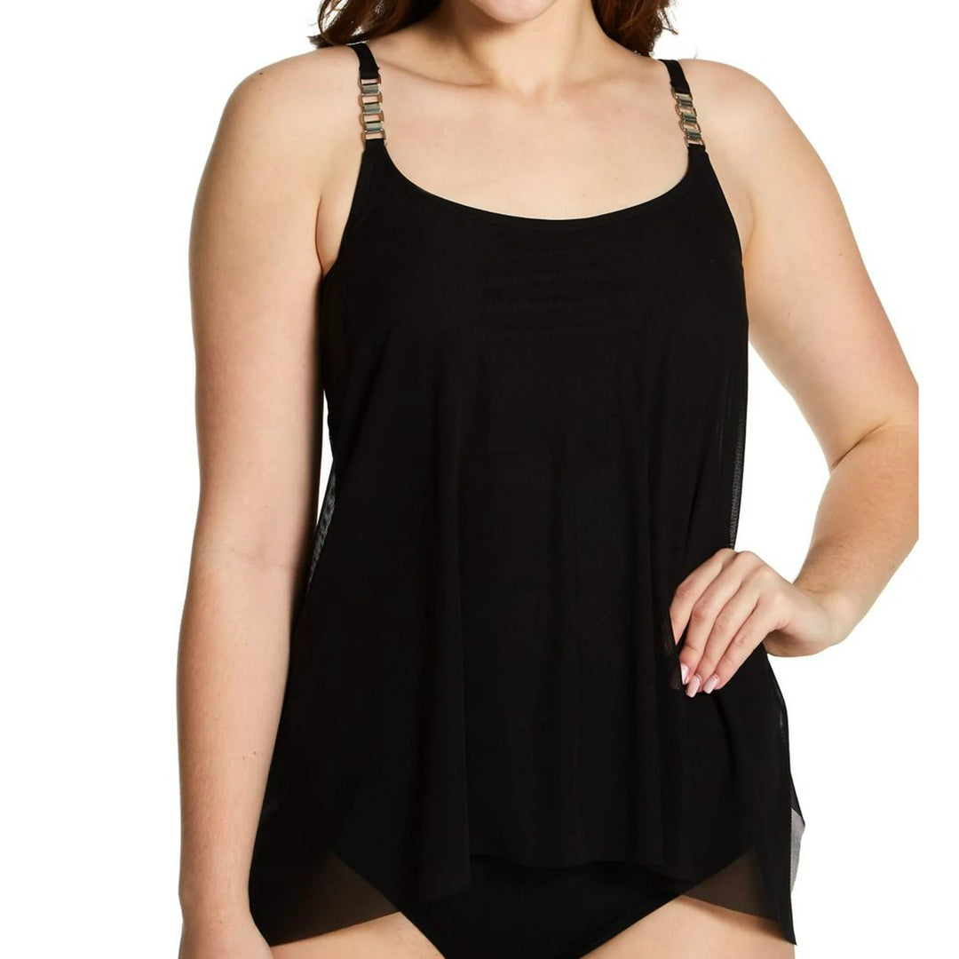 Coco Reef Current Mesh-Layer Bra-Sized Tankini Top