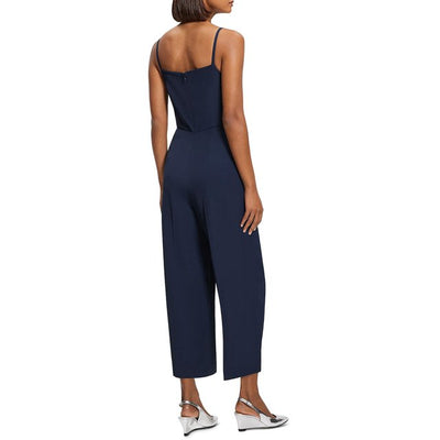 Theory Square Neck Sleeveless Cropped Jumpsuit