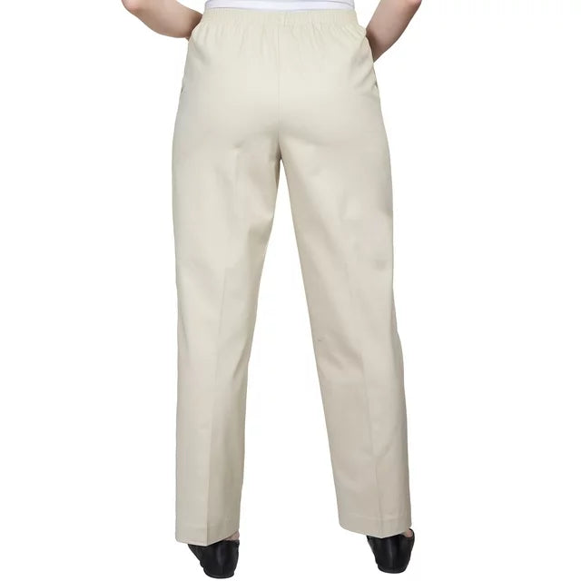 Alfred Dunner Classics Twill Pull-On Pants