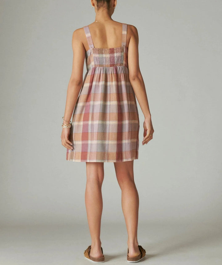 Lucky Brand Sleeveless Cutout Babydoll Dress