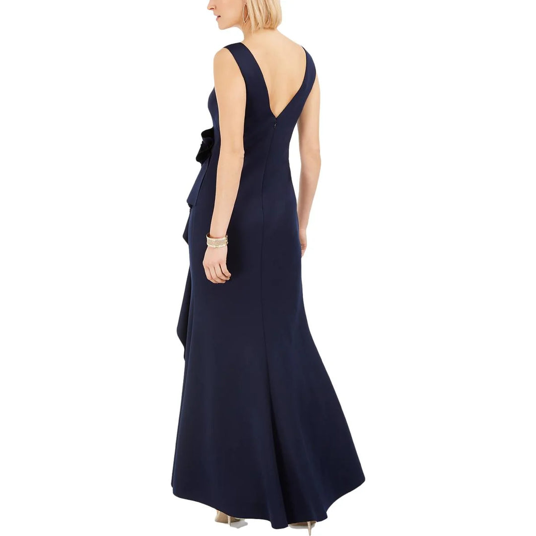 Jessica Howard Petite Ruffle Scuba Gown