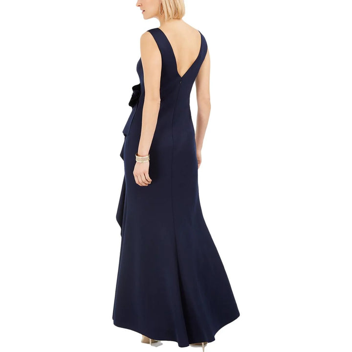 Jessica Howard Petite Ruffle Scuba Gown