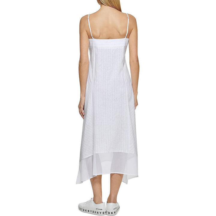 DKNY Cami Striped Midi Dress