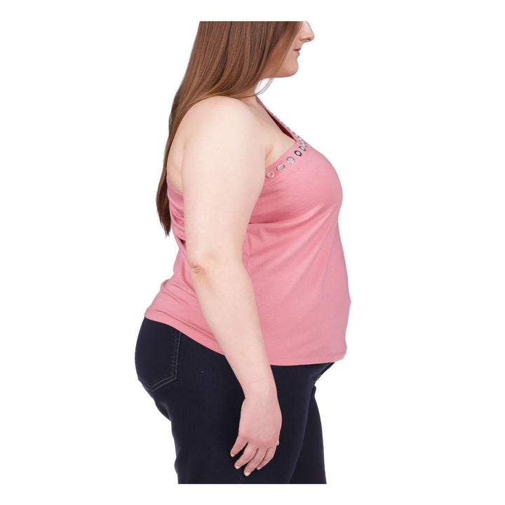 MICHAEL Michael Kors Plus Size Embellished One-Shoulder Top