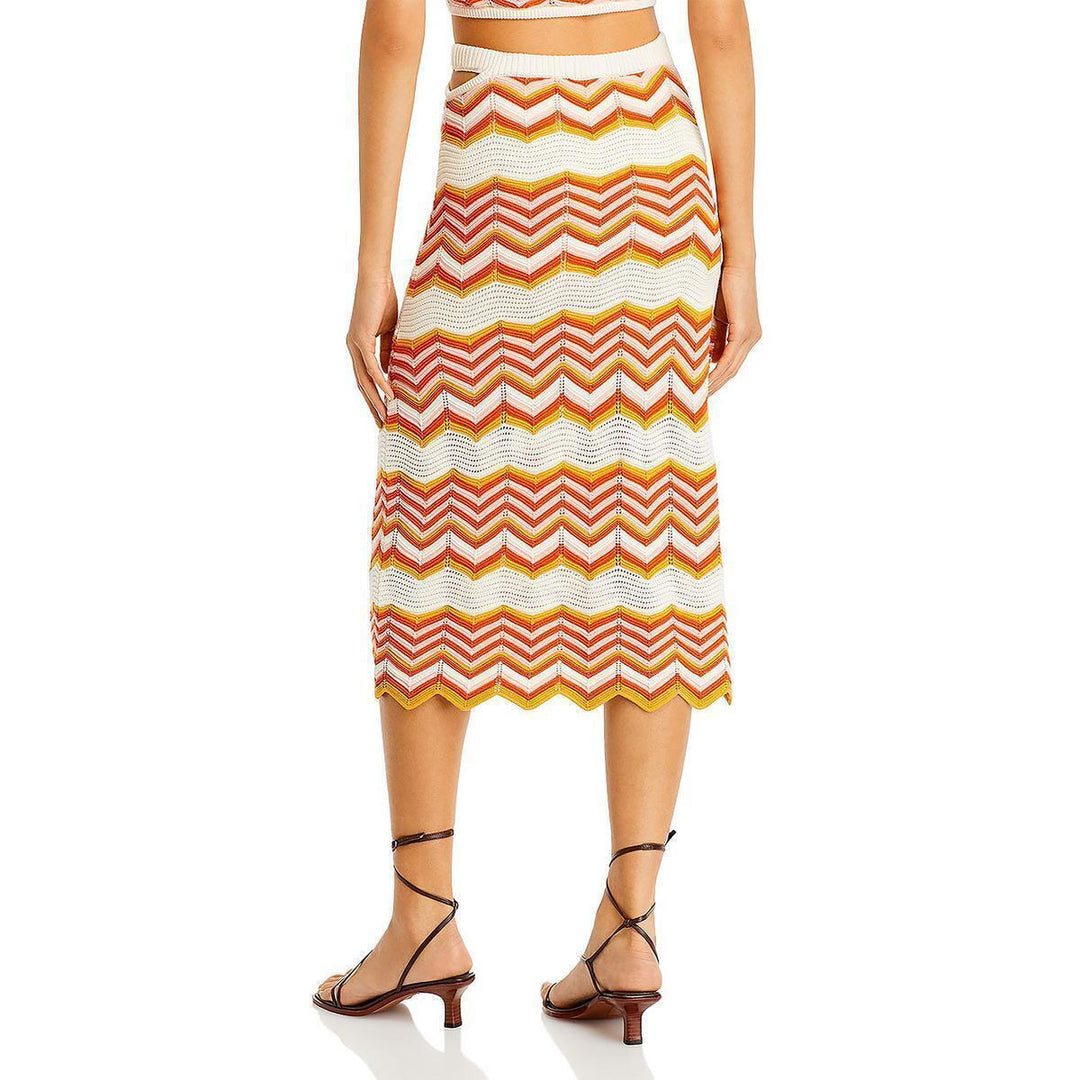 MOTHER The Cut It Out Midi Skirt