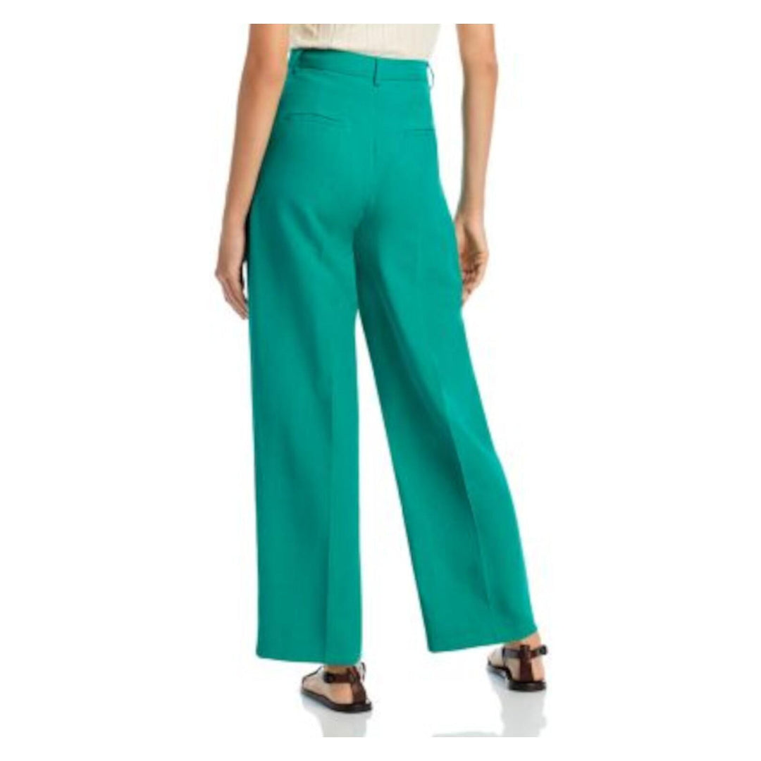 Lucy Paris Green Pleated Wide Leg Pants