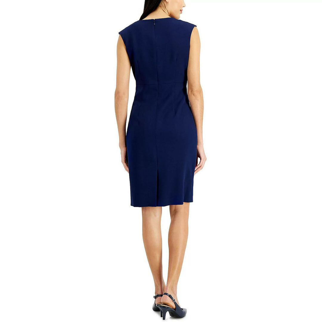 Kasper Notched-Neck Sheath Dress