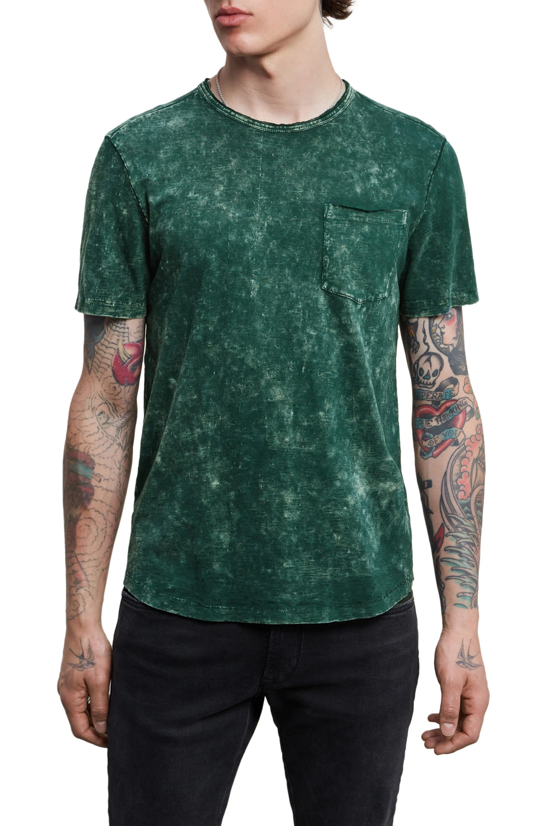 John Varvatos MEN Graden Cotton Marble Wash Tee