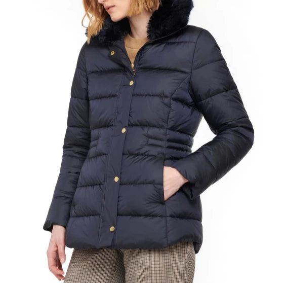 Barbour Fortmartine Faux Fur Puffer Jacket