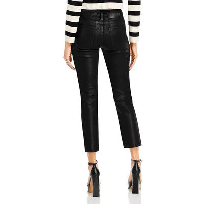FRAME Le High Rise Straight Coated Jeans