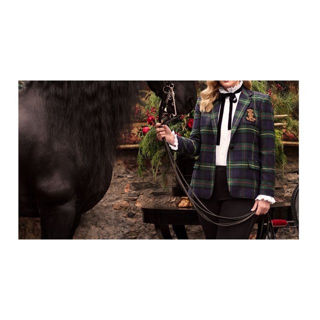 LAUREN Ralph Lauren Plaid Bullion Twill Blazer