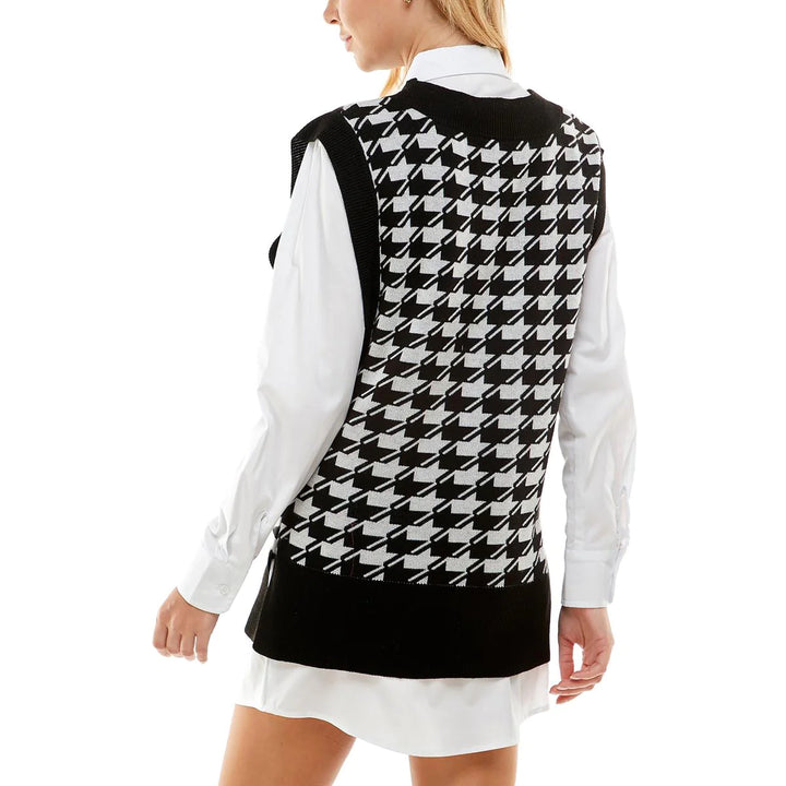 KINGSTON GREY Juniors' Printed 2-Piece V-Neck Shirtdress