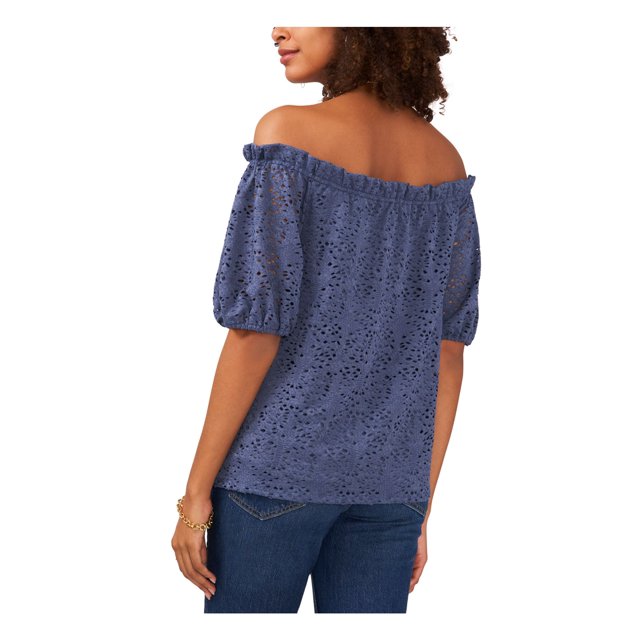 Vince Camuto Off-The-Shoulder Eyelet Top