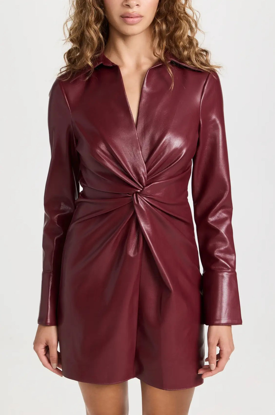 Cinq à Sept Mckenna Faux Leather Mini Dress