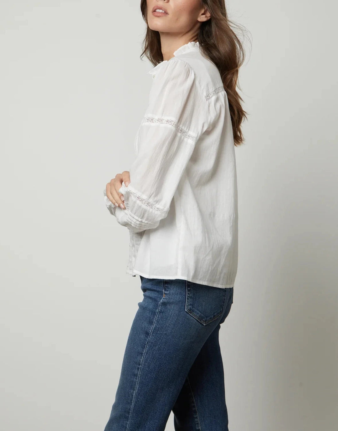 Velvet by Graham & Spencer Romy Cotton Boho Lace Top