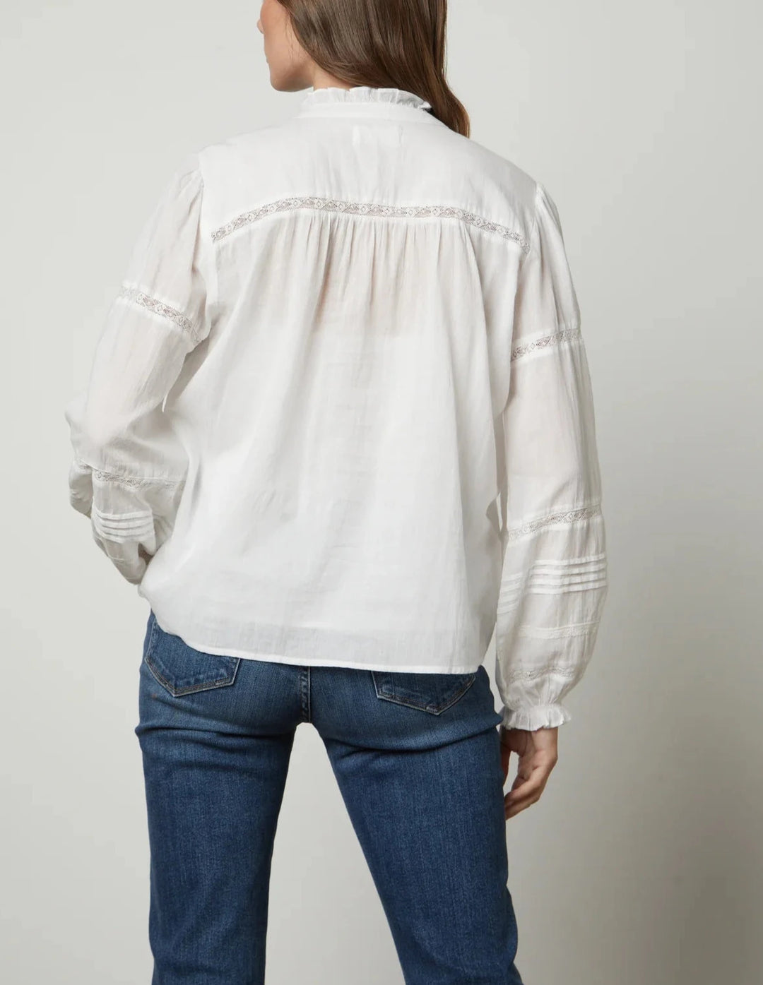 Velvet by Graham & Spencer Romy Cotton Boho Lace Top