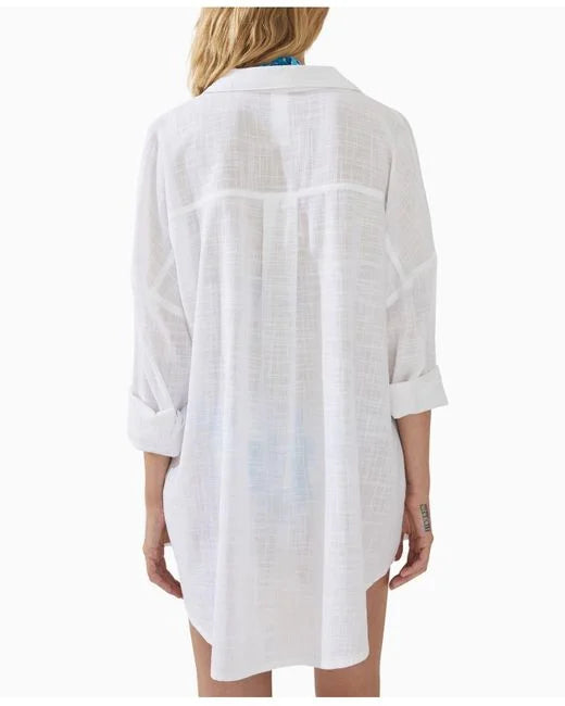 COTTON ON Cotton Swing Beach Shirt Cover-Up