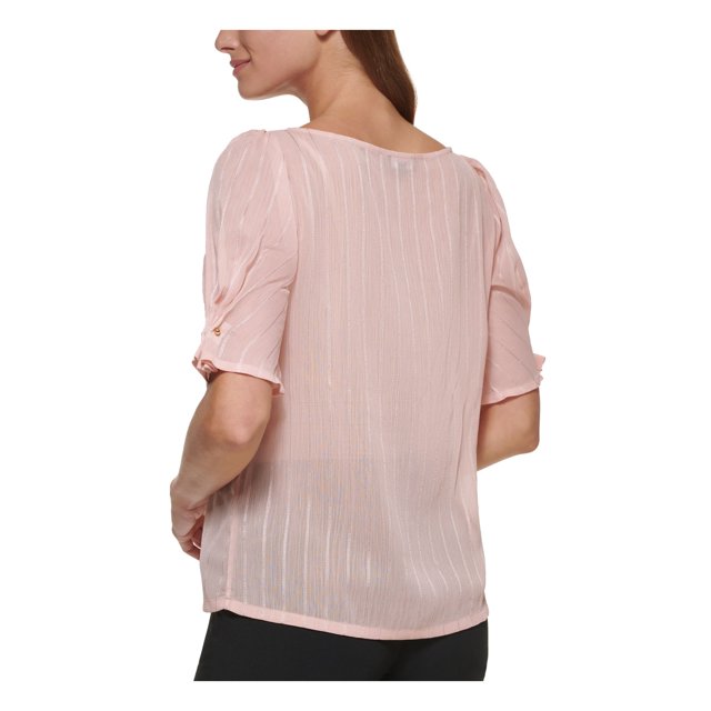 DKNY Embellished Elbow-Sleeve Top