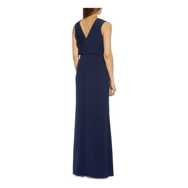 Adrianna Papell Embellished Blouson Gown