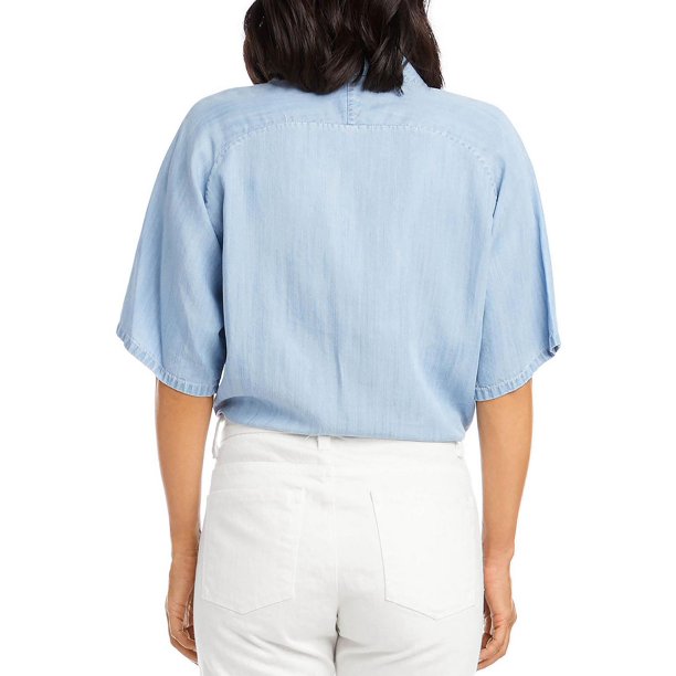 Karen Kane Tie Hem Chambray Top