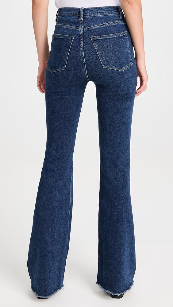 DL1961 Rachel High Rise Flare Leg Jeans in Seacliff