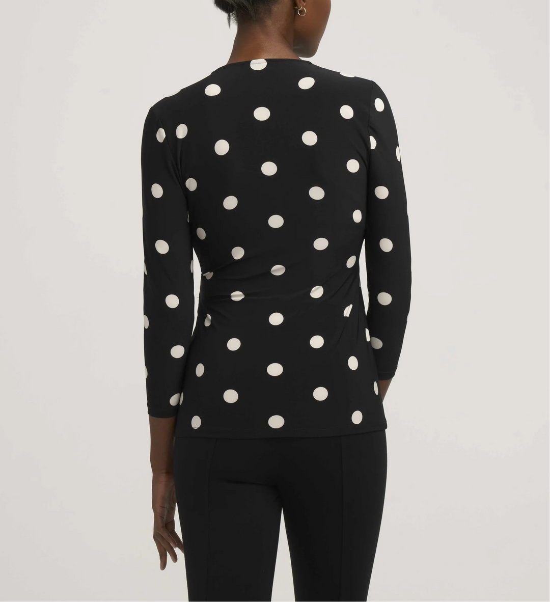 Anne Klein Dot Faux Wrap Top