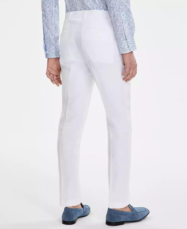 Bar III Slim-Fit Linen Suit Pants MSRP $135