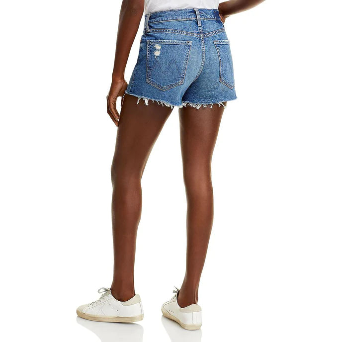 MOTHER The Tomcat Distressed Denim Shorts