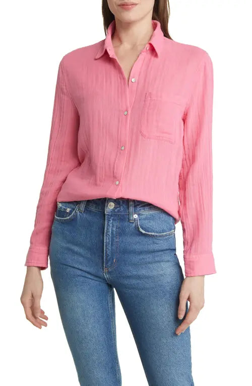 Rails Ellis Long Sleeve Gauze Shirt