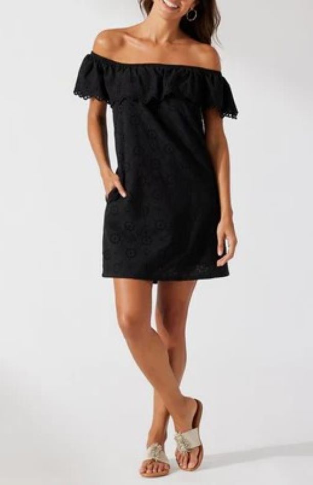 Tommy Bahama Harbour Eyelet Swim Cover-Up Dress