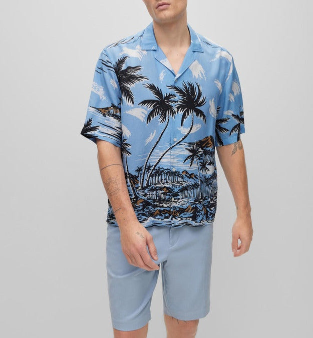 BOSS MEN Lars Tropical Print Shirt