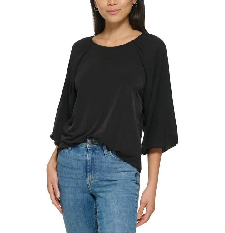 Calvin Klein 3/4 Chiffon Sleeve Blouse