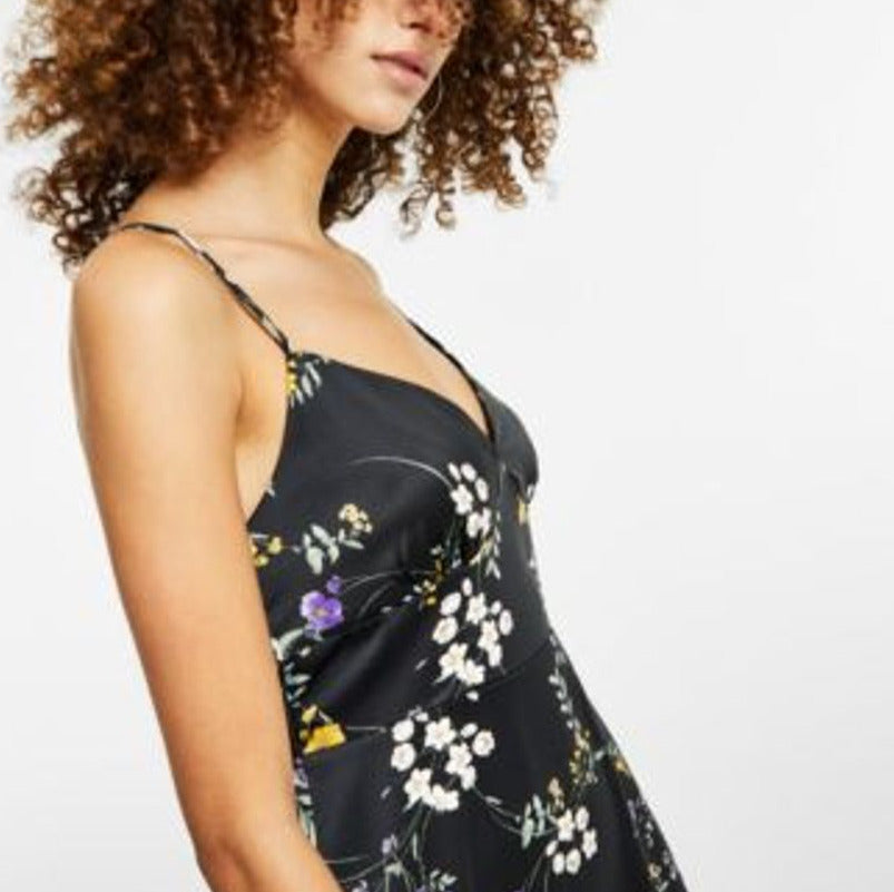 Hippie Rose Juniors' V-Neck Spaghetti-Strap Midi Dress