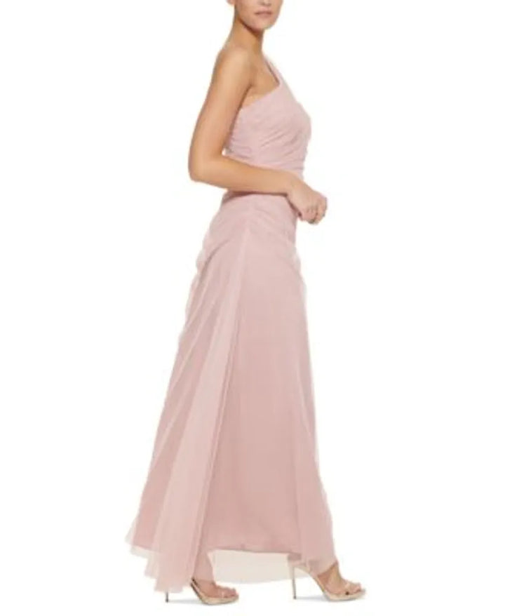 DKNY Tulle Mermaid One-Shoulder Gown