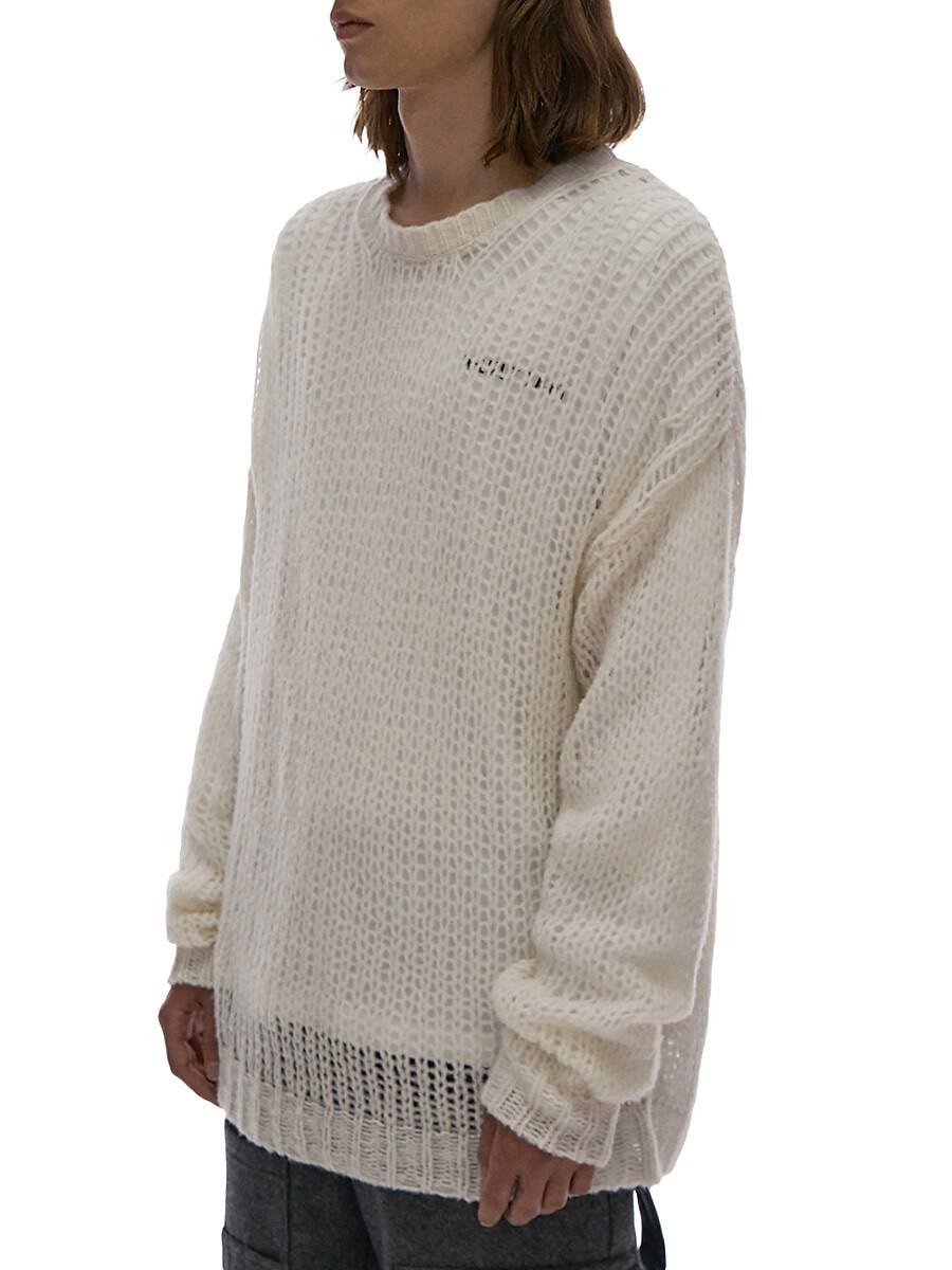 Helmut Lang Men's Double Logo Crewneck Sweater