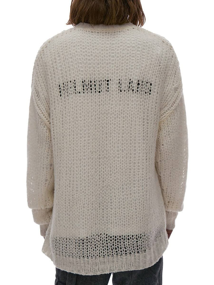 Helmut Lang Men's Double Logo Crewneck Sweater