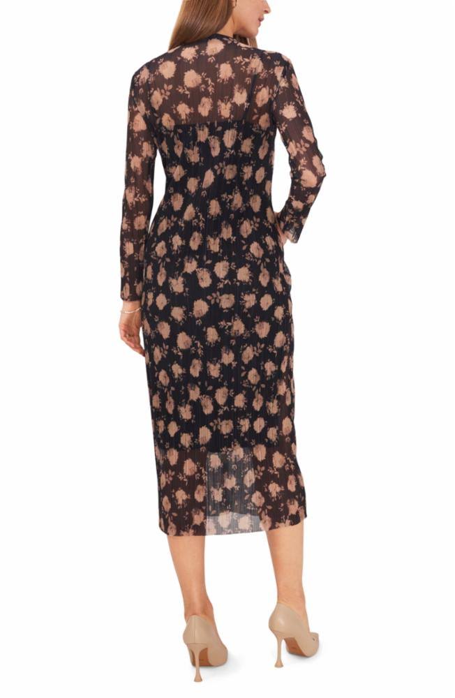 VINCE CAMUTO Floral Print Midi Dress