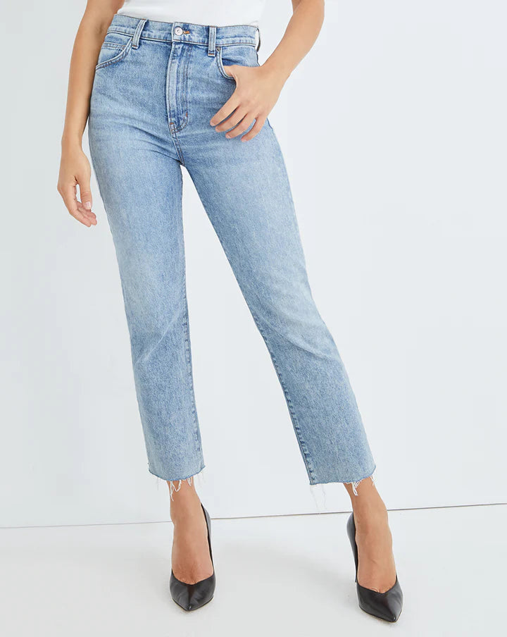 Veronica Beard Joey High Rise Straight Leg Jeans