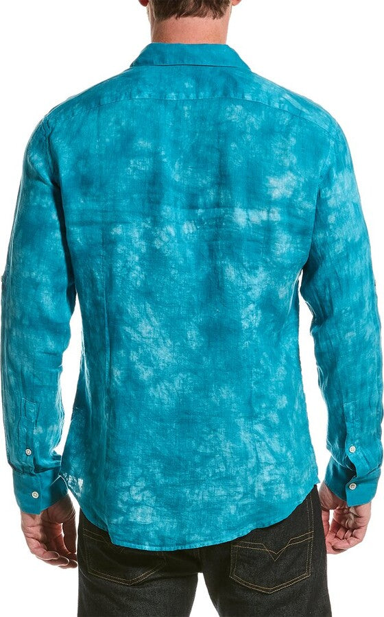 John Varvatos MEN Garment-Dye Linen Shirt