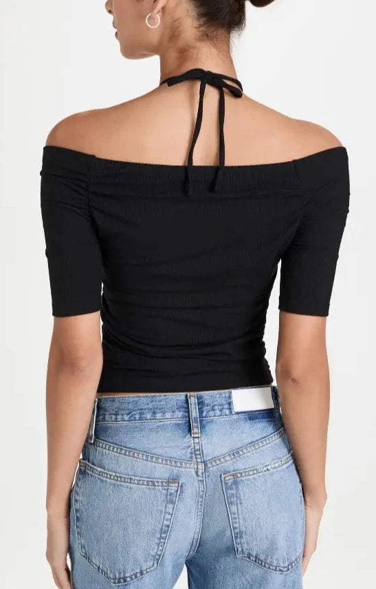 Jonathan Simkhai Amalie Ribbed Top