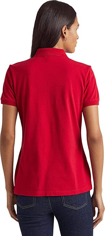 Lauren Ralph Lauren Women's Beaded-Crest Piqué Polo Shirt