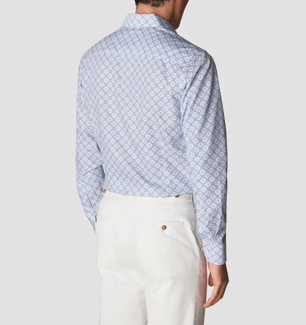 Eton MEN Contemporary Fit Medallion Print Shirt